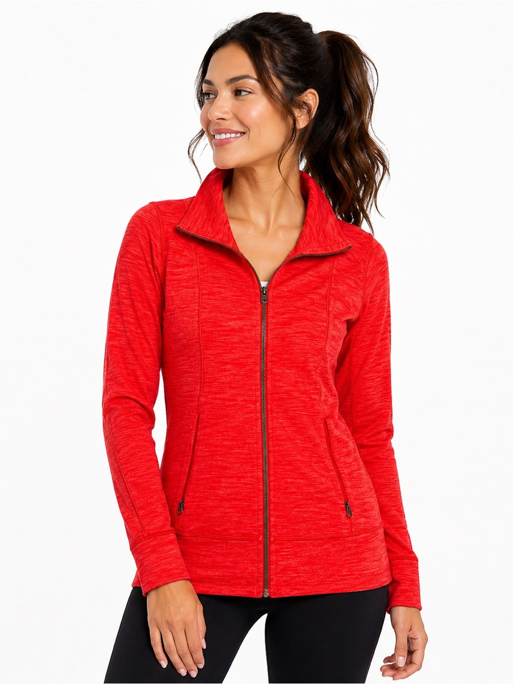 Lululemon Size 10 Red Zip-Front Active Jacket